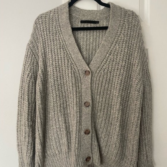 Jenni Kayne Grey Alpaca Cocoon Cardigan Size XS - Picture 1 of 9